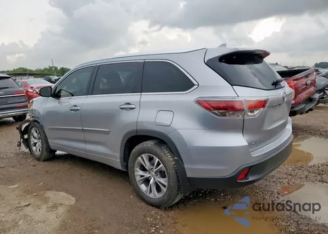 2015 Toyota Highlander Xle из США, поврежденный, VIN 5TDKKRFH3FS065645